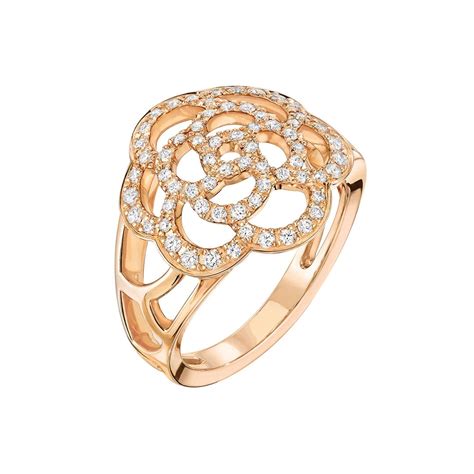 chanel rose ring|Chanel flower rings for sale.